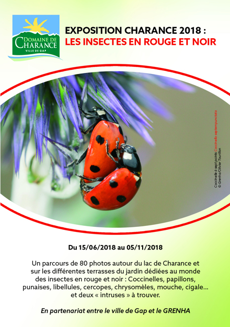 Exposition Charance 2018 : "Les insectes en rouge et noir" - Découverte gratuite jusqu'au 5 novembre