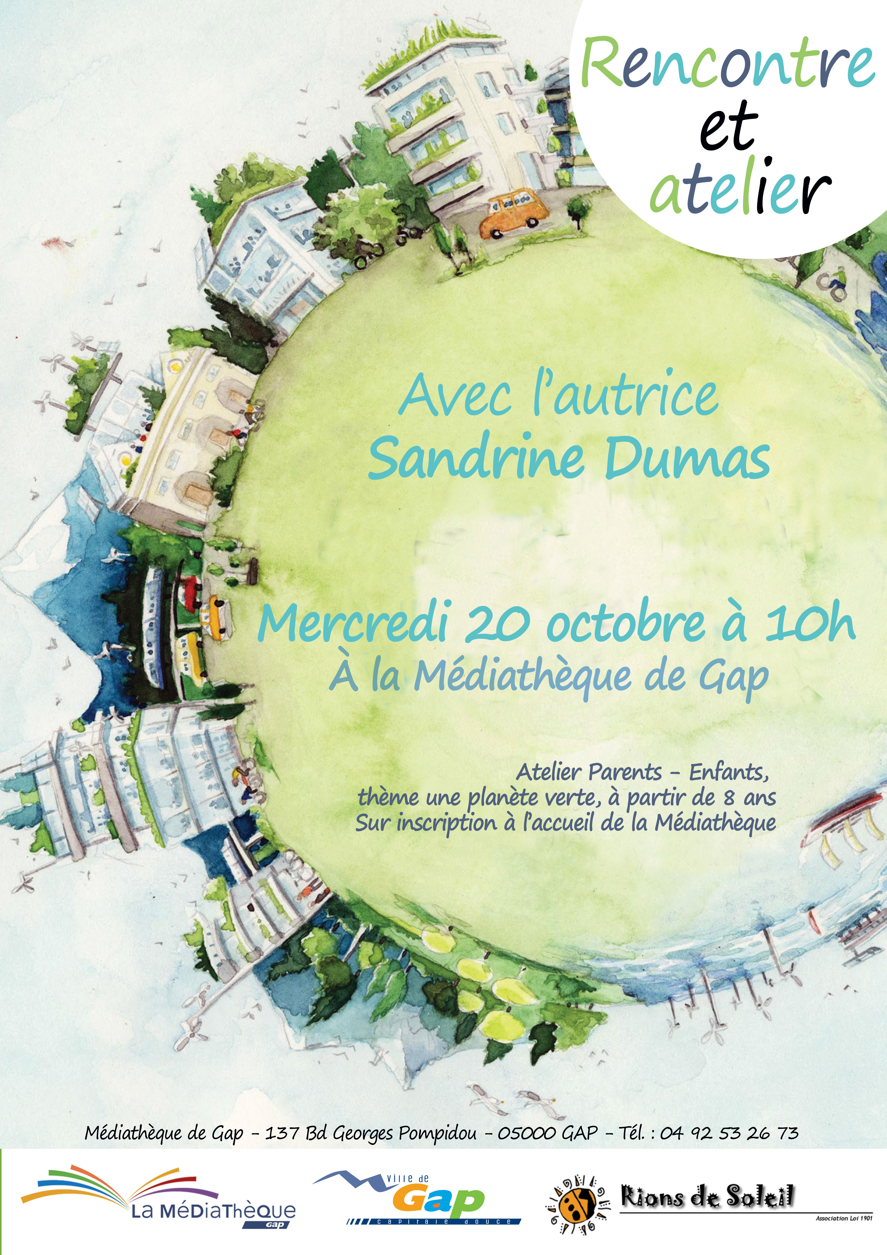 Rencontre avec l’autrice Sandrine Dumas