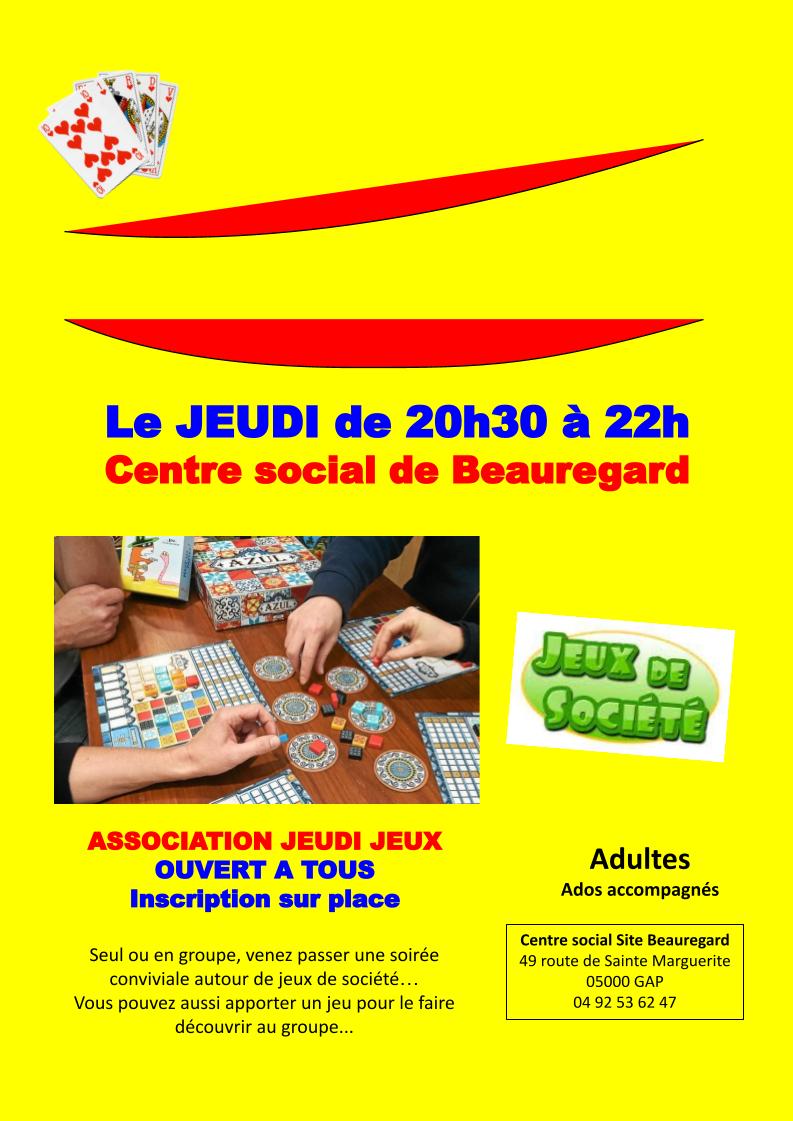 affiche jeudi jeux 20h30-22h