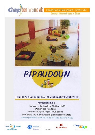 Pipaudoun au centre social de Beauregard/centre ville de Gap