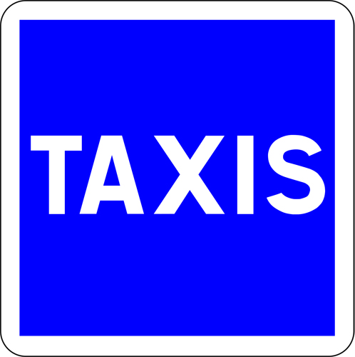 Panneau taxi