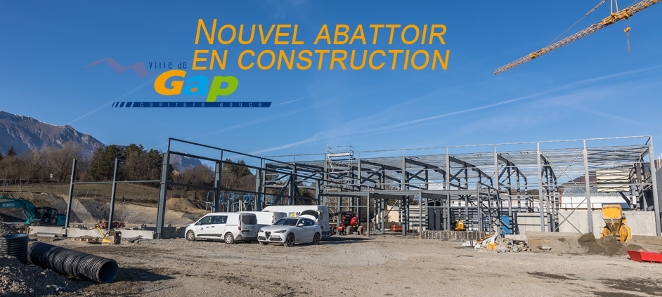 Nouvel abbatoir en construction - avril 2023