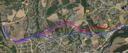 Variante des tracés de la section nord de la Rocade de Gap (25 04 2024)