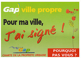 Signature Charte Gap Ville propre