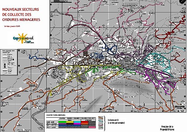 Plan des tournées de collecte du Tri