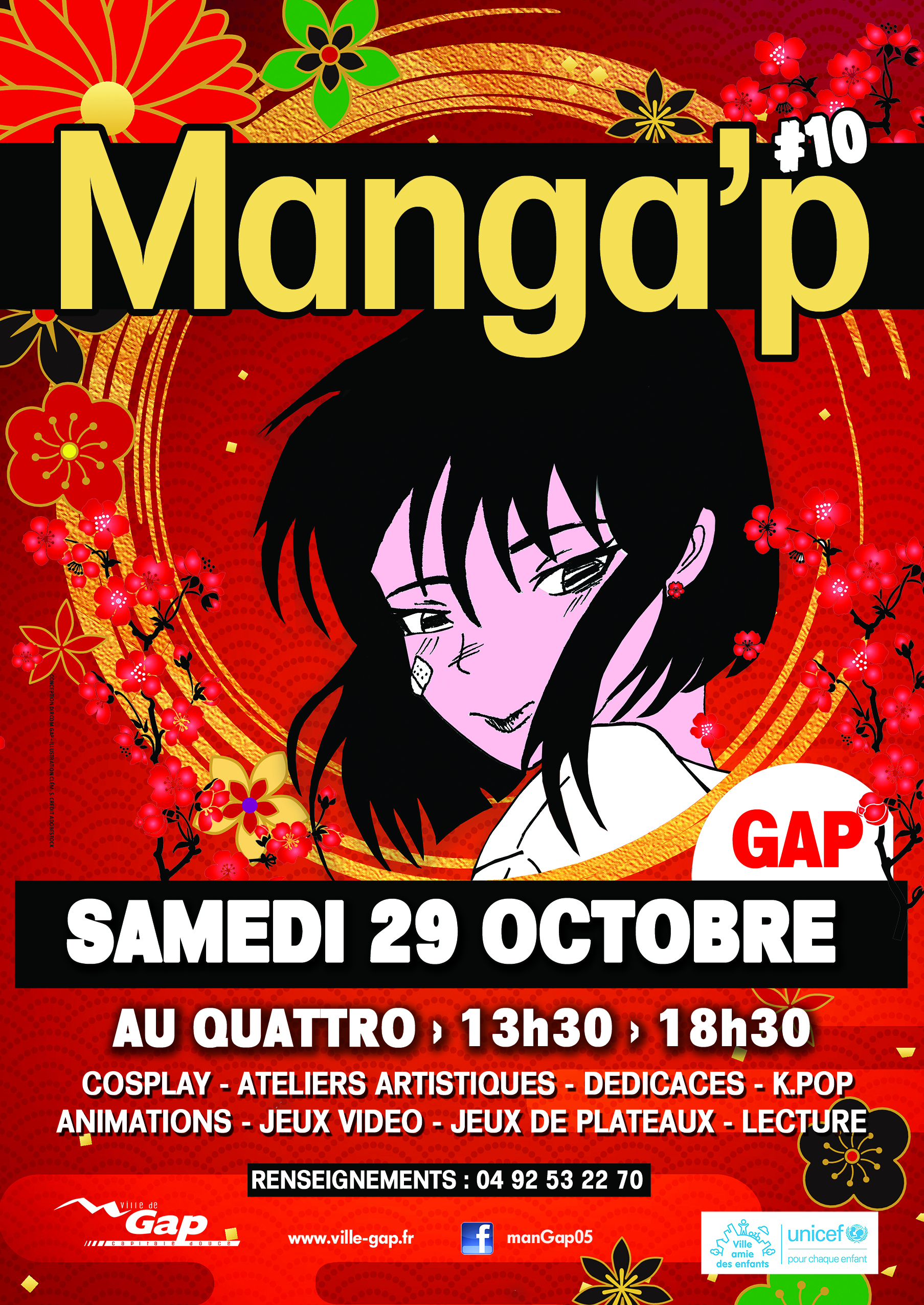 Manga'p le 23 octobre 2022 au Quattro à Gap de 13h30 à 18h30