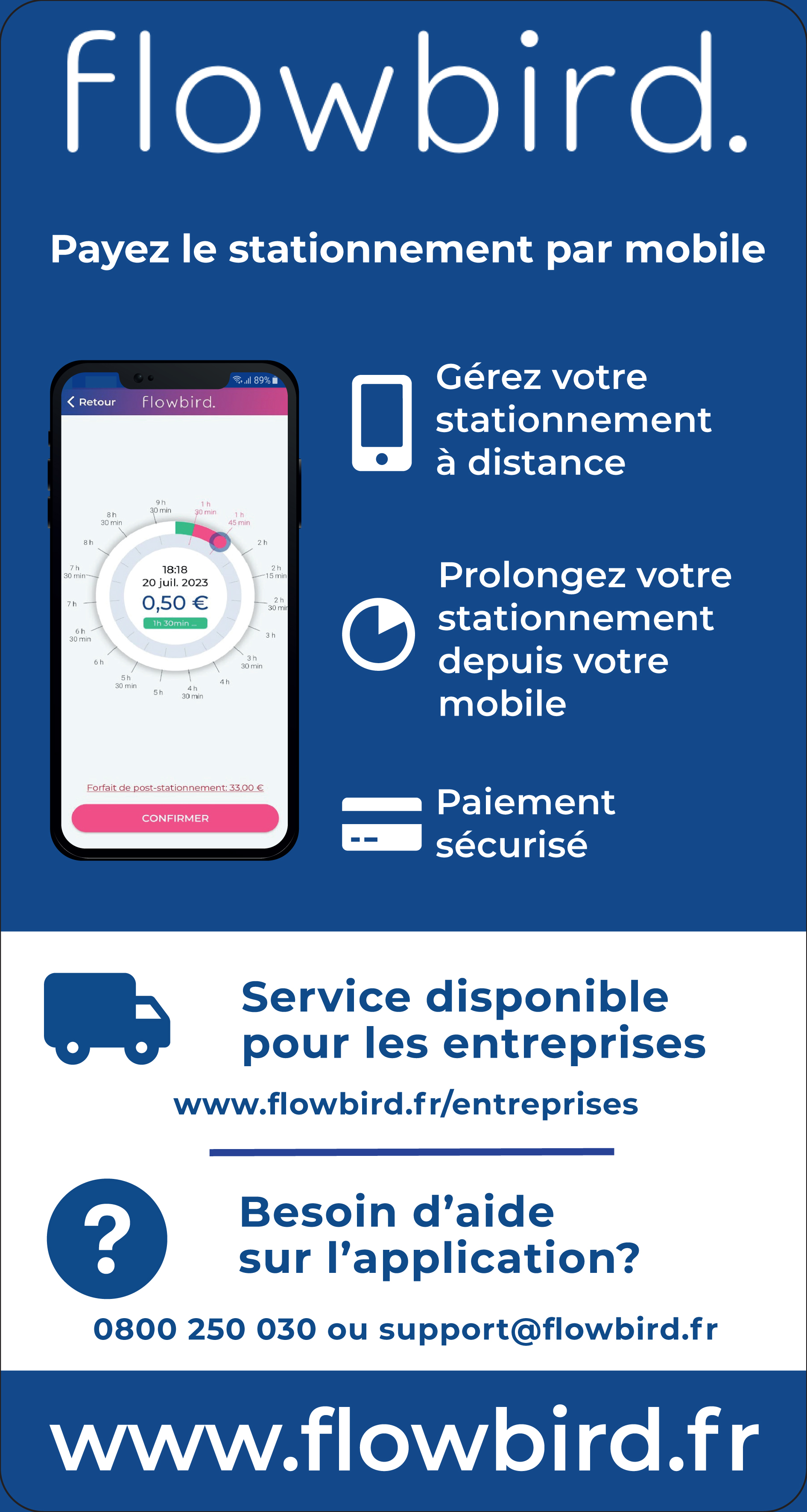 Application Flowbird pour le stationnement à GAP