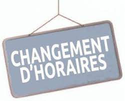 Horaires d'ouverture au public