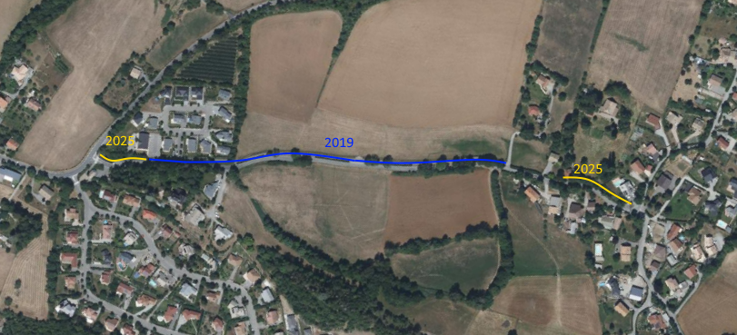 Plan contre allée du Clos de Charance