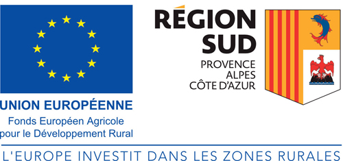 Logo Finacement Europe et Région Sud Provence Alpes Côte d'azur