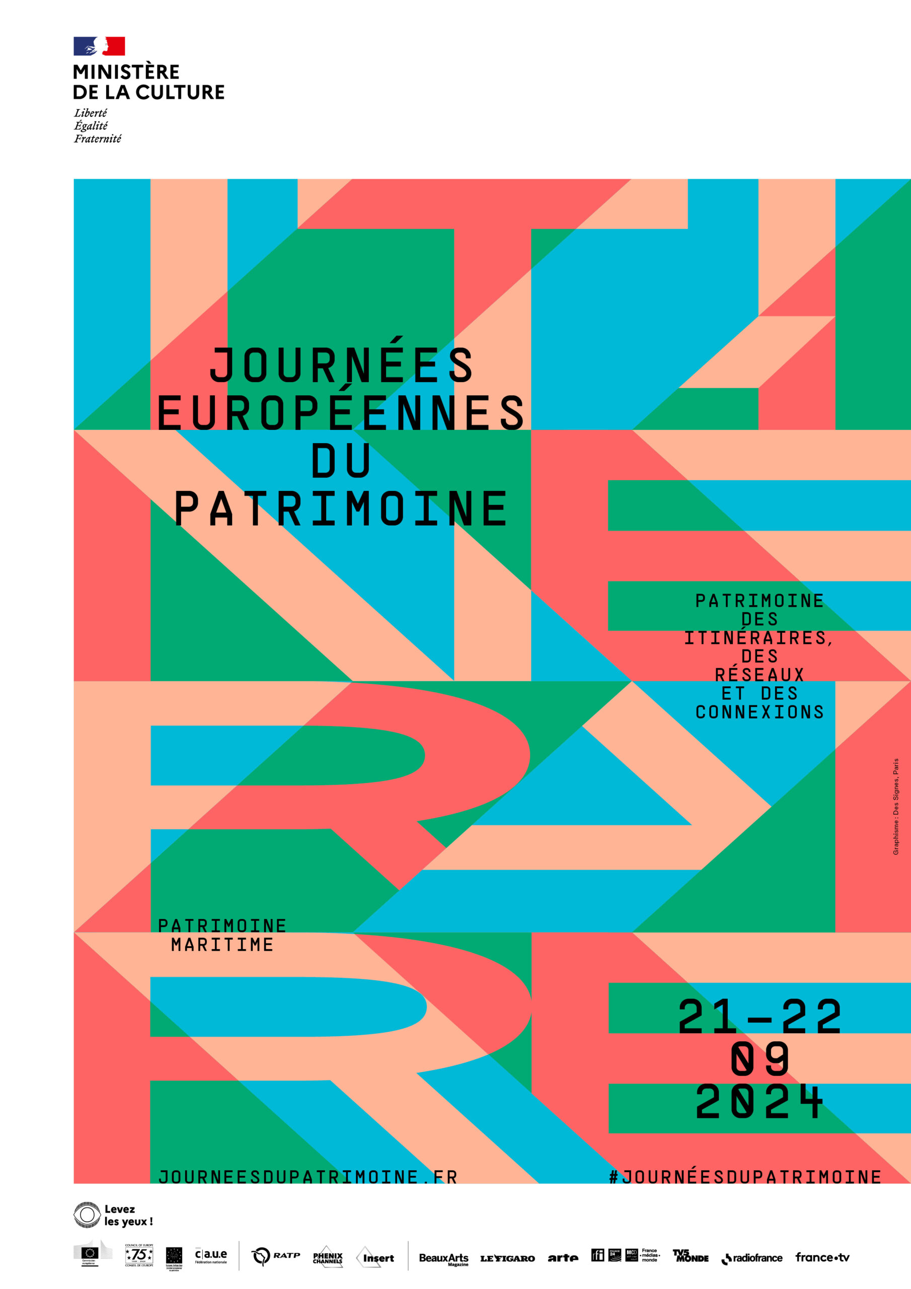 Affiche officielles des Journées européennes du patrimoine 2024