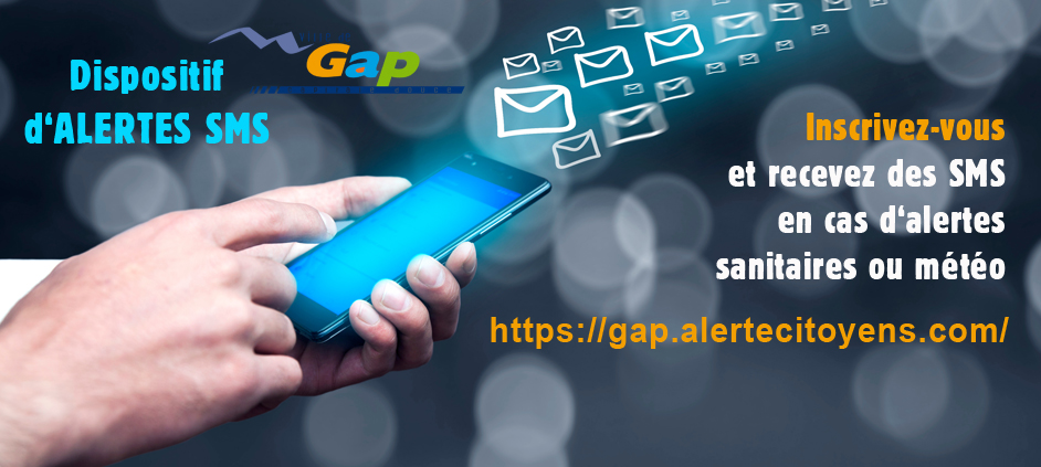 Dispositif d'alerte de la Ville de Gap, par SMS
