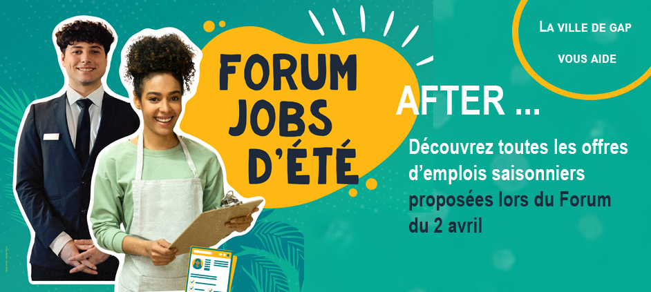 Après le forum des jobs d'été du 2 avril 2025, découvrez toutes les offres d'emplois saisonniers pour cet été 2025